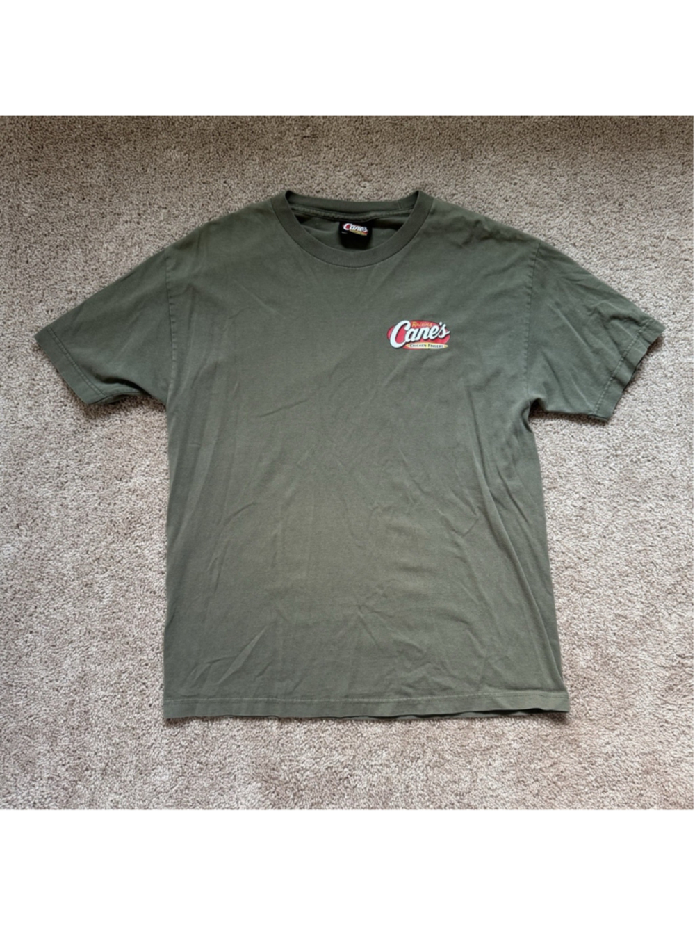 Raising Canes Green T Shirt Men’s Large